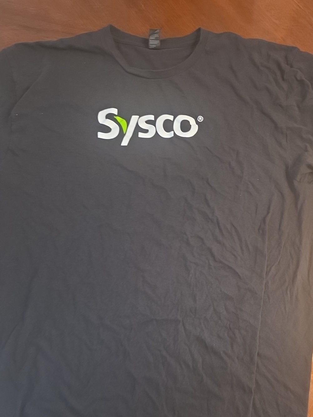 Sysco Men's Black Logo Crewneck T-Shirt